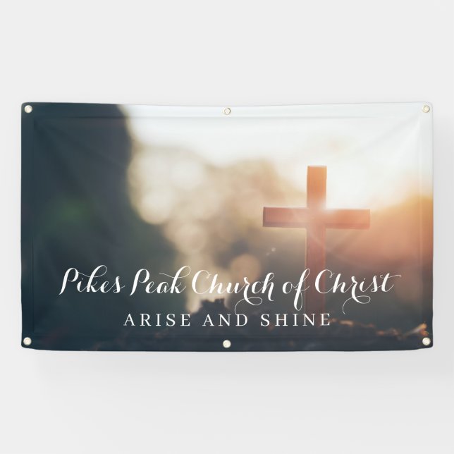 Lona Banner de la iglesia | Arise & Shine (Horizontal)