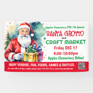 Lona Banner de la iglesia de Santa Grotto & Craft