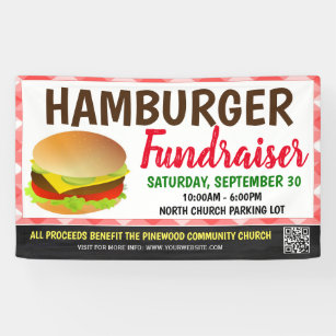 Lona Banner de la recaudación de fondos de Hamburger co