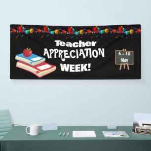 Lona Banner de la Semana de Apreciación a los Maestros 