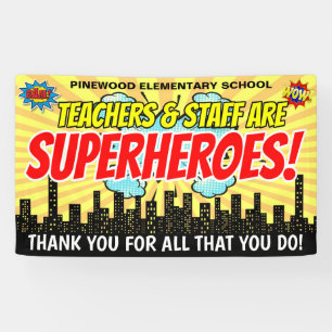 Lona Banner de la Semana de Apreciación de Maestros Sup