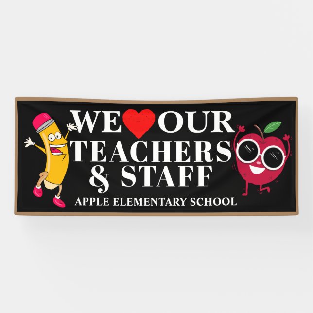Lona Banner de la Semana de Apreciación del Profesor (Horizontal)