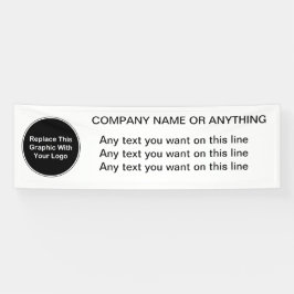 Lona Banner de logotipo comercial