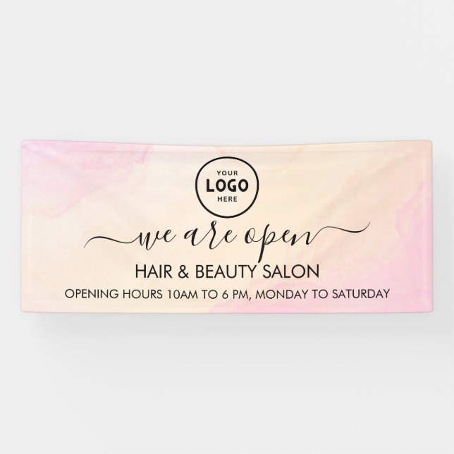 Lona Banner de logotipo profesional moderno de 6' (Horizontal)