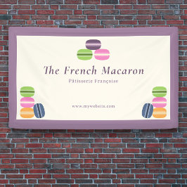 Lona Banner de los Macarons franceses