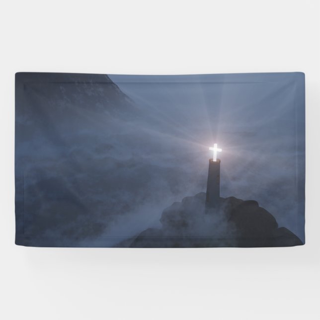 Lona Banner de luz y salvación (Horizontal)