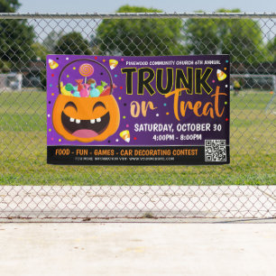 Lona Banner de maletero o traba Halloween