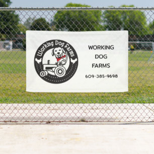 Lona Banner de monograma del logo de la empresa persona