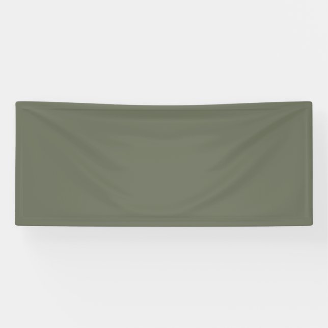 Lona Banner de Moss Green Personalizado Fabric (Horizontal)