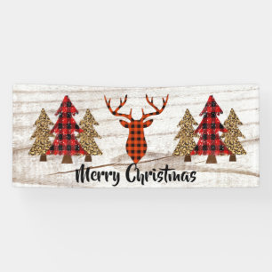 Lona Banner de navidad de Feliz Ruso