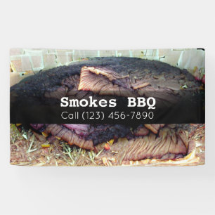Lona Banner de negocios a la parrilla ahumado en restau