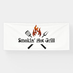 Lona Banner De Negocios De Restaurante Y Grill Barbeque