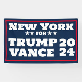 Lona Banner de New York para Trump Vance 2024