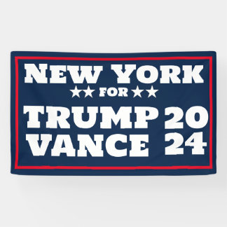 Lona Banner de New York para Trump Vance 2024