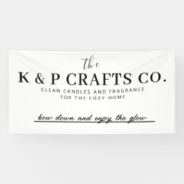 Lona Banner de nombre de empresa personalizado