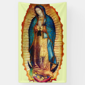 Lona Banner de Nuestra Señora de Guadalupe Tilma Virgin
