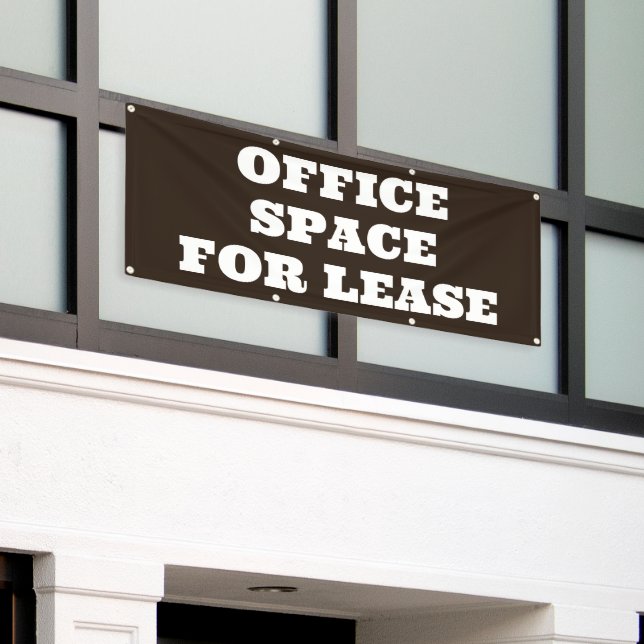 Lona Banner de Office Space for Lease (Edificio exterior)