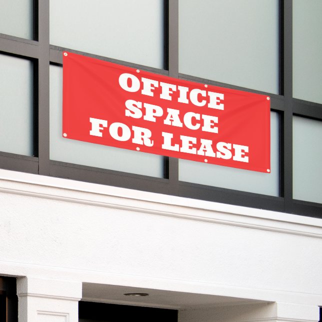 Lona Banner de Office Space for Lease (Edificio exterior)