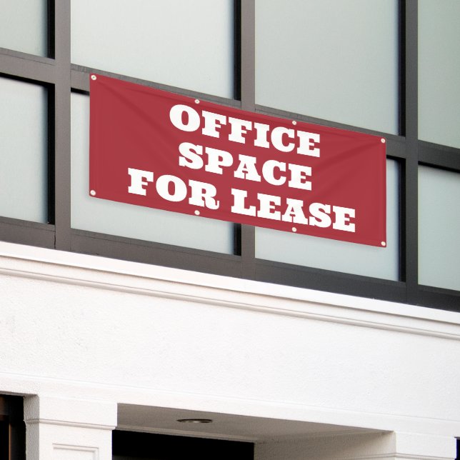 Lona Banner de Office Space for Lease (Edificio exterior)