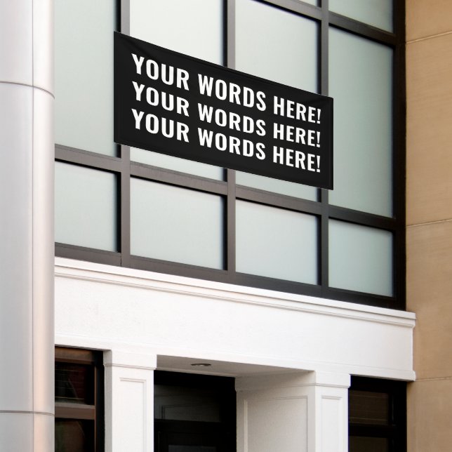 Lona Banner de Palabras Personalizadas (Edificio exterior)