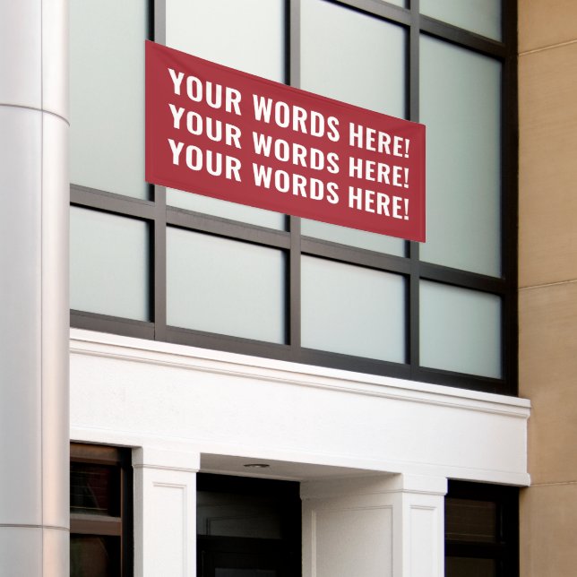 Lona Banner de palabras personalizados (Edificio exterior)
