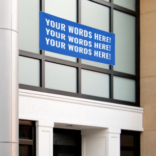 Lona Banner de palabras personalizados