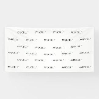Lona Banner de paso y repetición de Ayucell 4x8 - Blanc