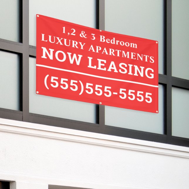Lona Banner de personalizado ahora de alquiler (Edificio exterior)