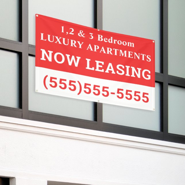 Lona Banner de personalizado ahora de alquiler (Edificio exterior)