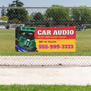 Lona Banner de Personalizado de audio para automóvil