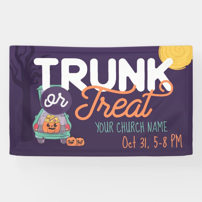 Lona Banner de Personalizado de Halloween para maltajes (Horizontal)