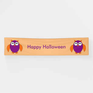 Lona Banner de Personalizado de lechuza de Halloween