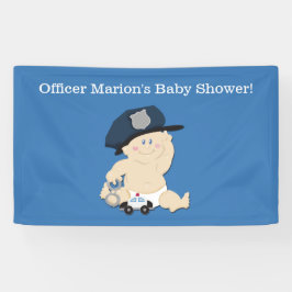 Lona Banner de Personalizado de policía para bebés