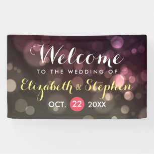 Lona Banner de Purpurina de Moda moderna Bokeh Sparkle