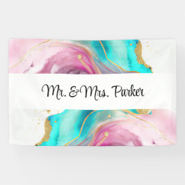 Lona Banner de resumen de mármol