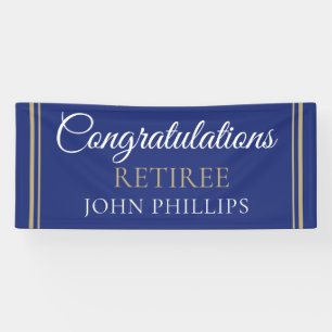 Lona Banner de RETIREMENT personalizado