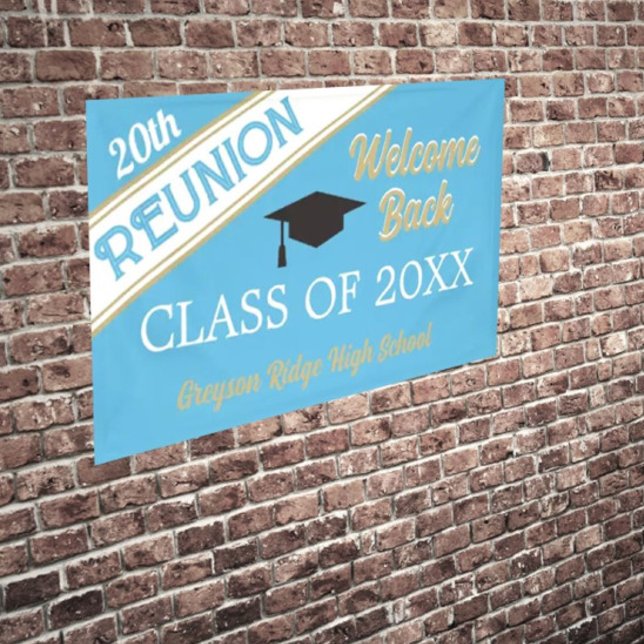 Lona Banner de reunión de clase reversa de bienvenida (Subido por el creador)