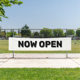 Lona Banner de Rótulo abierto de White Now