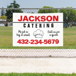 Lona Banner de Servicio de Catering Profesional | Prove