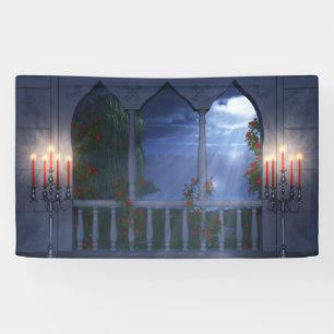 Lona Banner de su manto plateado