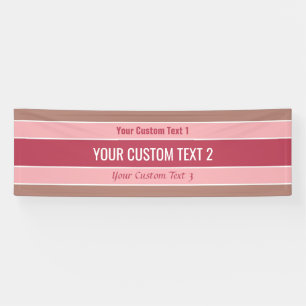 Lona Banner de texto del personalizado de patrones de b