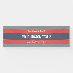 Lona Banner de texto del personalizado de patrones de b