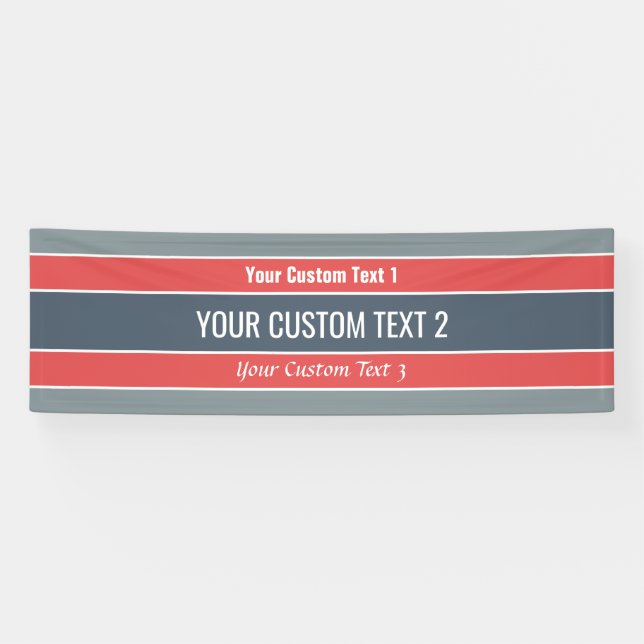 Lona Banner de texto del personalizado de patrones de b (Horizontal)