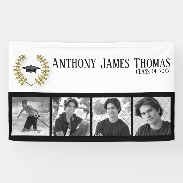 Lona Banner de tipo "Cap and Leaves" 3' x 5 ' (Horizontal)