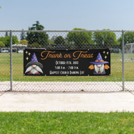 Lona Banner de trompa o truco de gnomos pequeños