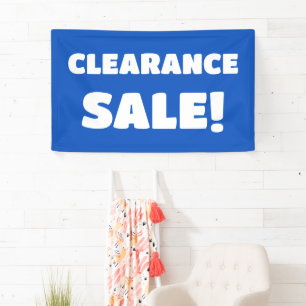 Lona Banner de venta de compensación azul