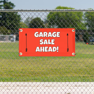 Lona Banner de venta de GARAGE AHEAD