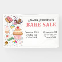 Banner de venta de pasteles