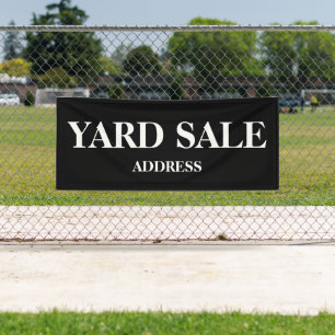 Lona Banner de venta de yard al aire libre, Rótulo de v