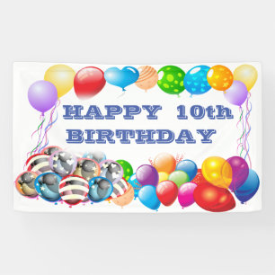 Lona Banner de vinílico número cumpleaños 3' x 5'